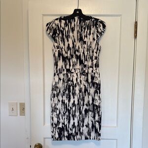 French Connection form fitting Black and White Dress - very flattering!